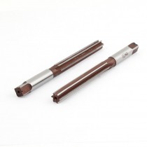 2 Pcs Square End 10mm Cutting Dia 6 Flutes HSS Hand Reamer Milling Cutter