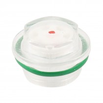 Green Rubber Washer Clear Plastic Oil Level Sight Glass 1.1" for Air Compressor