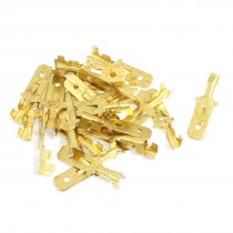 20 Pcs 7.6mm Brass Crimp Terminal Cable Male Spade Connector