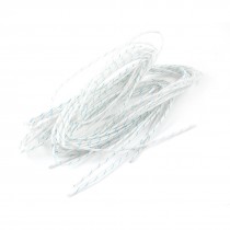 Pipe Protector 1mm Inner Dia Insulation PVC Fiberglass Sleeving 100cm 10Pcs