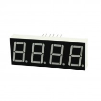 Red 4 Digits 7 Segment LED Digital 12 Pin Tubes Common Cathode 50 x 19mm