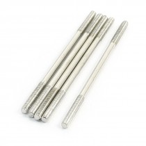 5Pcs Two Way Steel Main Blade Linkage Rod M2 x 45mm Silver Tone