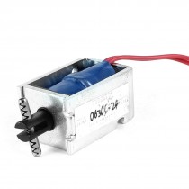 DC24V 0.48A 2mm 200g 5mm 80g Holding Force Push Linear Solenoid Electromagnet