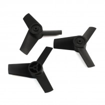 3pcs Black Plastic 89mm 3 Blades Ducted Fan Inversion Blade Propellers