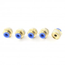 5pcs Pneumatic Push in Tube OD 8mm x 1 2 PT Thread Connector Quick Fitting