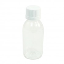 Screw Cover Clear Plastic 100ML Capacity Chemical Agent Bottle