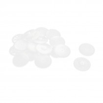 20 Pcs 21mm x 2mm 0.5 Modulus Single Steering Gear for Motor Drive Shaft