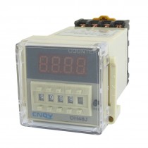 DH48J AC/DC 24V 50/60Hz 1-999900 Panel Mount Digital Counter Relay