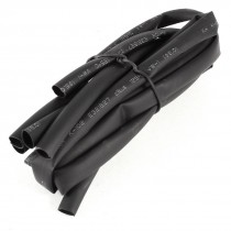 5 Pcs 6mm Dia. Heat Shrinkable Tube Shrink Tubing 50cm Black