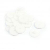 20 Pcs 26mm x 2mm Double Reduction Plastic Gear for Stepping Motor Gearbox
