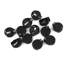 12PCS Black Plastic Shell CR2032 Button Cell Battery Socket Holder Case