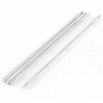 RC Airplane 78mm x 2mm Silver Tone Metal Round Rod Bar 4Pcs