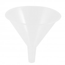 5.9" Mouth Dia Laboratory Clear White Plastic Filter Funnel 150ml
