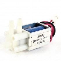 1mm 150g 4mm 20g 6V 0.35A 2.11W Open Frame DC Solenoid Valve w Cables