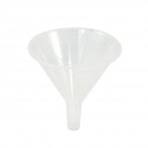 120mm 4.7" Dia Mouth Clear White Plastic Filter Funnel for Laboratory