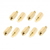 9 Pcs PC PCB Motherboard Brass Standoff Hexagonal Spacer M3 8 4mm