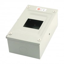 Rectangular Gray Metal Electrical Power Distribution Box Case Cover