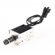 110V 48.4W Solenoid Electromagnet Spring Plunger 1mm 2.3kg 6mm 1.2kg