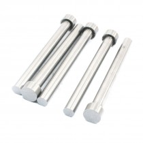 Mould Manufacturing 14mm Tip Silver Gray Straight Ejector Pins 5 PCS