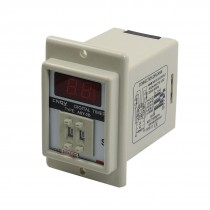 White AC/DC 24V Power on Delay Timer Time Relay 0.1-9.9 Second 8 Pins ASY-2D