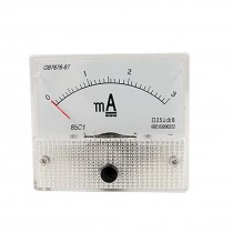 0-3mA DC Current Analog Panel Meter Ammeter Gauge 85C1