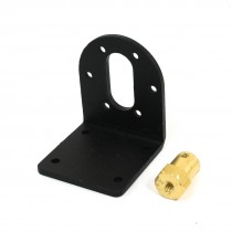 37mm DC Geared Motor Mounting Bracket Holder + 6mm Hex Coupling