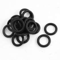 20Pcs 15.9mm Outside Dia 2.65mm Thickness Oil Seal O Rings Washers Black