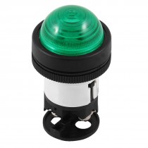 24-22V 1/2PT Thread Green LED Light Signal Indicator for Electrical Circuit