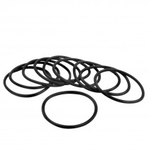 10PCS 44mm OD 39.2mm Inner Dia 2.4mm Thick Flexible Rubber O Ring Seal Washer