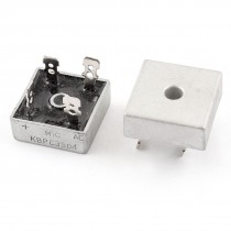 2 Pcs KBPC3504 4 Pin Soldering Metal Case Bridge Rectifier 400V 35A