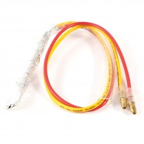 250V 10A 72 Celsius Red Yellow Cable Thermal Fuse for Refrigerator
