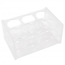 Clear Plastic 3 Layers 6 Holes Holder Rack for 100ML Centrifuge Tube