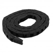 7mmx7.3mm Plastic Cable Drag Chain Wire Carrier Black 41.7" Long for CNC Router