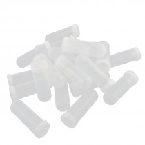 25 Pcs 100ml Round Bottom Centrifuge Tubes Clear White w Screw Caps