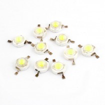 10 Pcs 2 Pin SMD 1W 36V White LED Light Emitter Bulb