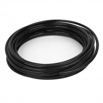 14M 45 9ft Length 6mm x 4mm Size Pneumatic Air PU Hose Pipe Tube Black