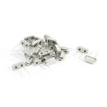 24Pcs 4.096MHz 20PF HC-49S 2Pins Silver Tone Crystal Oscillators