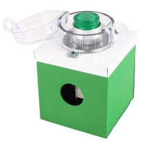 DC 24V Green LED Indicator Self Locking Push Button Swtich Station
