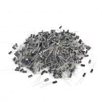 1000 Pcs 4mm x 7mm 10UF 25V Polarized Radial Electrolytic Capacitor