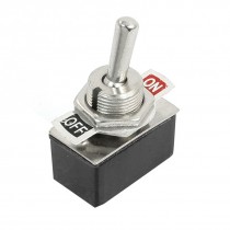 AC 250V 2A 125V 4A Wobble Lever SPST Latching ON-OFF 2 Position Toggle Switch