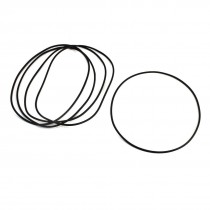 5Pcs Flexible Rubber O Ring Seal Washer Gasket Black 125mm x 2.4mm