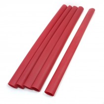 5 Pieces 600V VW-1 31mm Dia Ratio 4:1 Red Heat Shrink Shrinkable Tubing Tubes