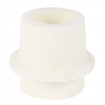 37mm-41mm 25mm Hole Dia Conical Flask Silicone Stopper Plug Beige