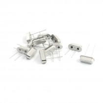 12Pcs Silver Tone Metal 4.096MHz Quartz Crystal Oscillator Resonators