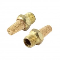 Pneumatic Brass Muffler 1/8PT Male Thread Silencer Noise Filter New