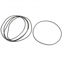 135mm OD 2mm Thickness Round Black Rubber Oil Seal O Ring Gasket 5Pcs
