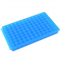 Blue Double Side Reversible 96 Holes 10mm Centrifuge Tube Rack Holder
