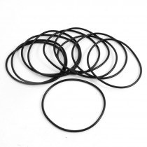 10PCS Black 70mm OD 2.4mm Thickness Rubber O-ring Oil Seal Gaskets
