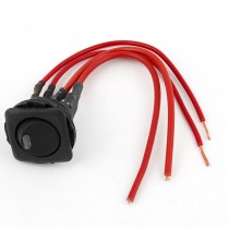 SPDT 2 Position Red LED Light Boat Rocker Switch 3 Pins AC 250V/6A