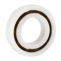White POM Plastic Glass Deep Groove Radial Ball Bearing 6005 25x47x12mm